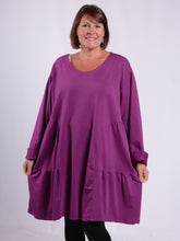 Lagenlook Long Jersey Cotton Tunic - 13151, , Pure Plus Clothing, Lagenlook Clothing, Plus Size Fashion, Over 50 Fashion